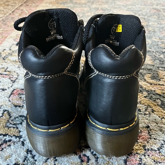 Vintage Dr. Martens 90’s Chunky Platform Leather Lace Up Boots 8542 Black Sz 9 - Picture 6 of 10